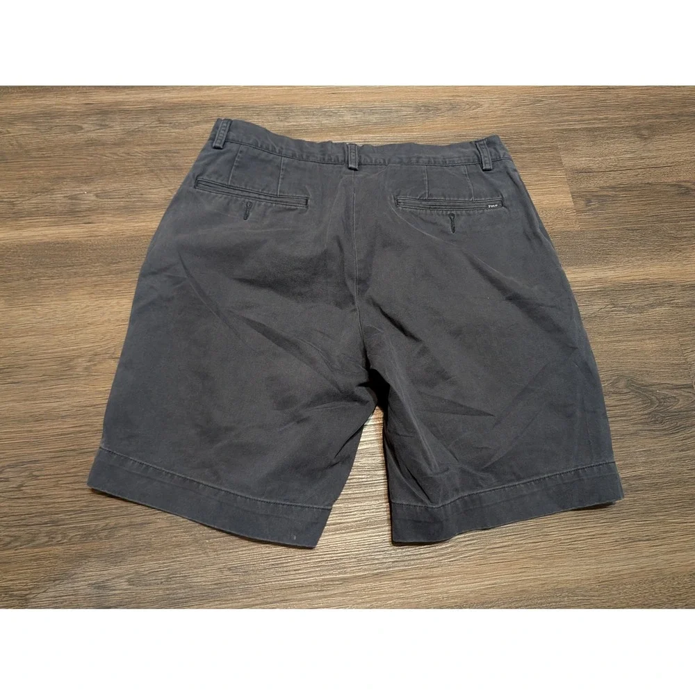 Polo Ralph Lauren Mens Navy Blue Cotton Chino Shorts Size 31 Classic Fit Twill